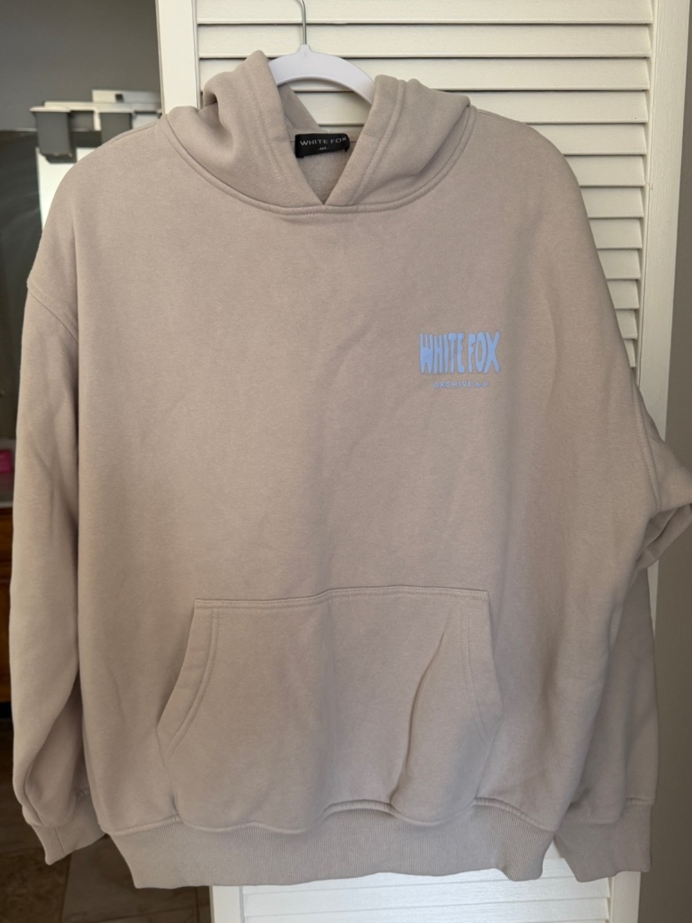 White Fox Boutique Women's Hoodie in Light Taupe